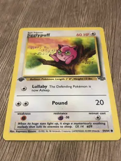 Pokemon Card - Jigglypuff Jungle 1st Edition 54/64 Common - Image 4