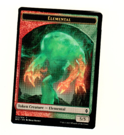 Elemental Token #011 Battle For Zendikar Magic the Gathering Token Card - Image 1