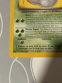 Dark Arbok 19/82 W STAMPED WOTC Promo 2000 Pokemon Card TCG - Image 3