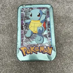1999 Pokemon TV Animation Edition tin w/ random assortment of cards! Most mint!! - Image 1