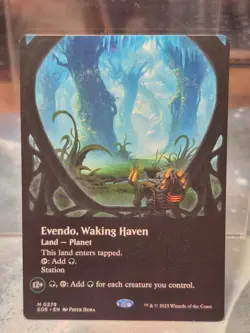M 0279 Evendo, Waking Haven Land BORDERLESS VIEWPORT Edge of Eternities MTG Card - Image 1
