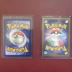 Mew Black Star Promo 9 and Mewtwo Base Set Holo First Edition Pokemon Card promo - Image 2