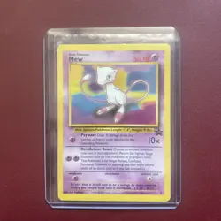 Mew Black Star Promo 9 and Mewtwo Base Set Holo First Edition Pokemon Card promo - Image 3