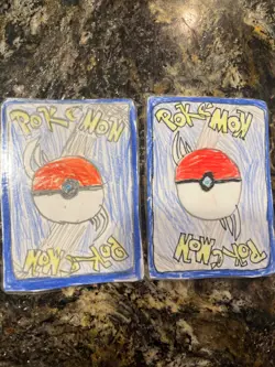 Hand drawn Pokemon cards by child entrepreneur, Bulbasaur, energy - Image 2