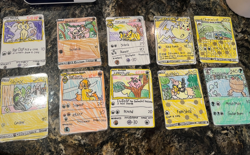 Hand drawn Pokemon cards by child entrepreneur, Bulbasaur, energy - Image 4