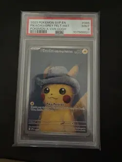 Pikachu with Grey Felt Hat 085 Sv: Scarlet & Violet Promo Cards PSA 9 - Image 1