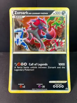 Zoroark and Legendary Pokemon (World of Illusions Promo) Jumbo Cards Holo MP - Image 3
