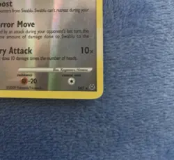 Swablu Pokemon Card Shiny Reverse Holo #SH5 First Edition Moderately Played - Image 5