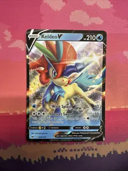 Pokemon Card Keldeo V 053/202 Ultra Rare Sword & Shield Near Mint - Image 1