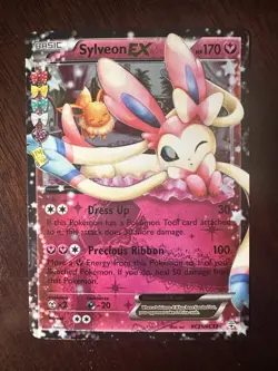 Pokemon TCG XY Generations Sylveon EX Holo Rare Card RC21/RC32 - Image 1
