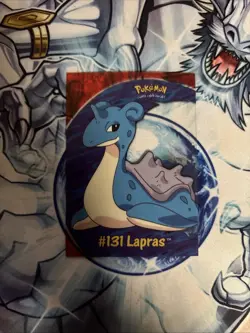 (HPL) Lapras RARE clear card Pokemon (Topps Tv Animation) series 3 #PC10 LP - Image 1