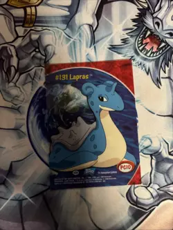 (HPL) Lapras RARE clear card Pokemon (Topps Tv Animation) series 3 #PC10 LP - Image 2