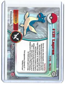 Pokemon Topps Chrome 2000 #131 Lapras (LP-NM) - Image 2