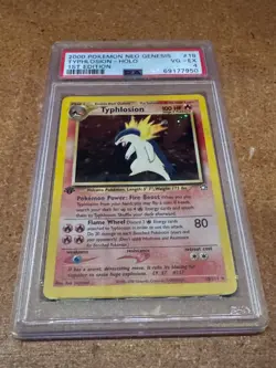 2000 Pokemon Neo Genesis Typhlosion Holo #18/111 PSA 4 - Image 2