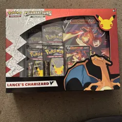 Pokemon TCG: Celebrations Collection Box [Lance's Charizard V Oversize] (2021) - Image 1