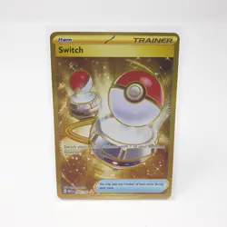 Switch 206/165 Pokemon Card TCG Scarlet & Violet 151 Gold Rare Art - Image 1