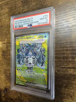 2025 POKEMON PRE EN-PRISMATIC EVOLUTIONS #152 WELLSPRING MASK OGERPON EX PSA 10 - Image 3
