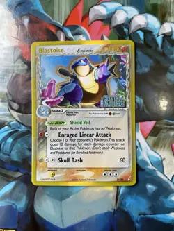 Blastoise Delta Species 2/100 EX Crystal Guardians Stamped Reverse Holo Pokemon - Image 1