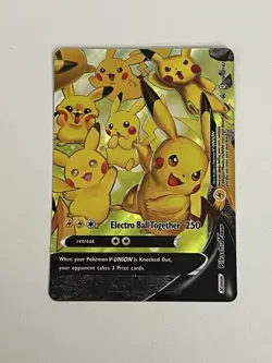 POKEMON! Pikachu V-Union SwSH Black Star Promo Set of 4 NM - Image 3