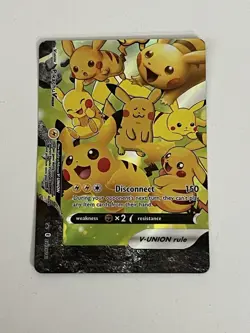 POKEMON! Pikachu V-Union SwSH Black Star Promo Set of 4 NM - Image 5