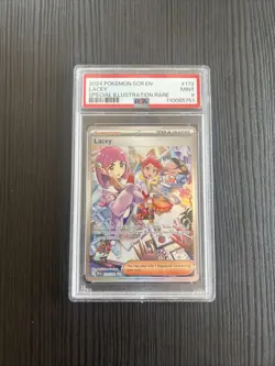 2024 POKEMON SV STELLAR CROWN - SCR EN #172/142 LACEY SPECIAL IR PSA 9 - Image 1