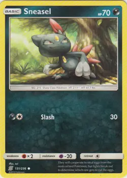 4x Sneasel - 131/236 - Common Unified Minds Pokemon Near Mint - Image 1