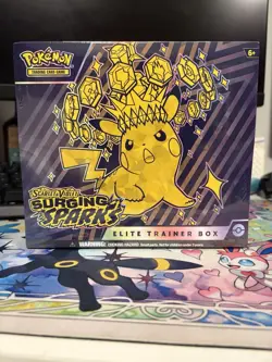 Pokemon TCG Scarlet & Violet Surging Sparks Elite Trainer Box ETB (SEALED) - Image 1