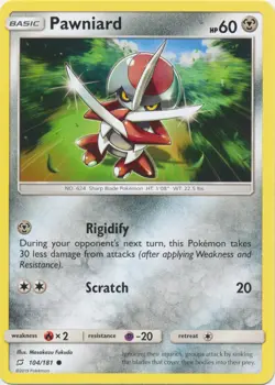 4x Pawniard - 104/181 - Common Team Up Pokemon Near Mint - Image 1