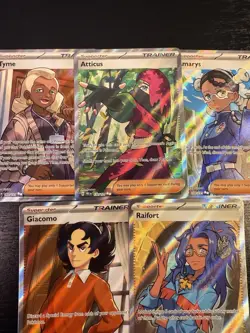 Lot Of 5 Prismatic Evolutions Full Art Trainers Pokemon TCG Near Mint - Image 1