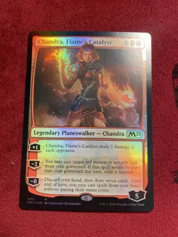 MTG Chandra, Flame's Catalyst [Core Set 2021] Foil Near Mint - Image 1