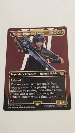 MTG NM Noctis, Prince of Lucis - Borderless Rare #401 Final Fantasy Non Foil - Image 1