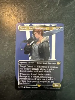 Squall, Seed Mercenary (Borderless) -402- Magic the Gathering Final Fantasy Card - Image 1