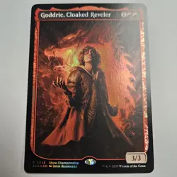 Goddric, Cloaked Reveler Wilds of Eldraine Foil Store Championship Winners Promo - Image 1