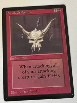 Magic the Gathering MTG Beta Orcish Oriflamme NM (Beta Bob) - Image 1