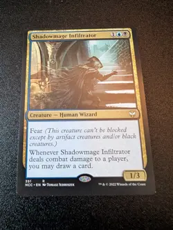 MTG Commander: Streets of New Capenna Shadowmage Infiltrator Miscut Misprint NM - Image 1