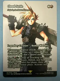 MTG FFVII - Cloud Strife (Najeela, the Blade-Blossom) - Mythic M 0042 - FCA - NM - Image 1