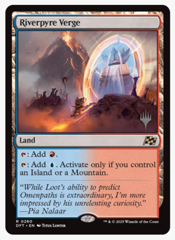 Riverpyre Verge Aetherdrift Regular, Rare Land, Near Mint, Fast Shipping! - Image 2