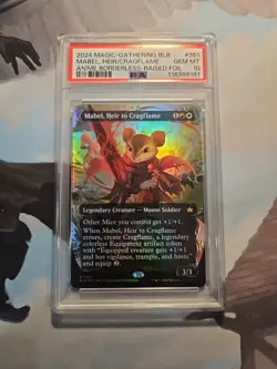 Mabel Heir To Cragflame Borderless Raised Foil Gem Mint Graded PSA 10 Magic - Image 1