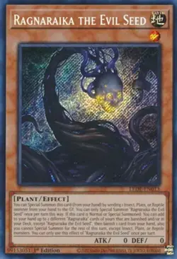 Yugioh! Ragnaraika the Evil Seed - LEDE-EN013 - Secret Rare - 1st Edition Near M - Image 1