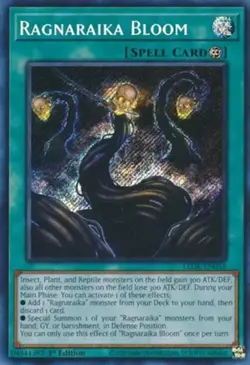 Yugioh! Ragnaraika Bloom - LEDE-EN058 - Secret Rare - 1st Edition Near Mint, Eng - Image 1