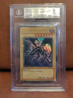 YUGIOH Beckett 9 2003 Red-Eyes B. Dragon SDJ-001 Ultra Rare 1st Edition - Image 1