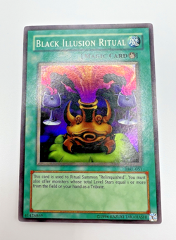 Vintage Yu-Gi-Oh! Black Illusion Ritual (MRL-051, Unlimited) Super Rare Mod Play - Image 1