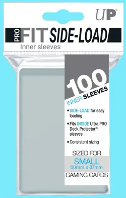 100 ULTRA PRO FIT SMALL Size SIDE LOAD Card INNER SLEEVE Double 60x87 Perfect - Image 1