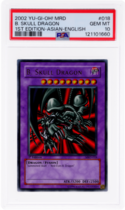 2002 Yu-Gi-Oh! Metal Raiders Black Skull Dragon PSA 10 - Image 1