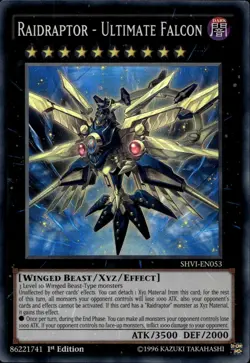 Raidraptor - Ultimate Falcon 1st Ed Super SHVI-EN053 Yu-Gi-Oh! - Image 1
