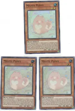 Yugioh ROTD-EN019 Melffy Puppy - Super Rare 1st Editionx3 Playset - Image 1