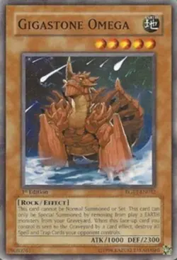 Yugioh! LP Gigastone Omega - RGBT-EN032 - Common - 1st Edition Lightly Played, E - Image 1