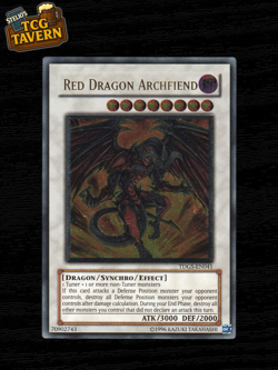 Yu-Gi-Oh Red Dragon Archfiend TDGS-EN041 Unlimited Ultimate Rare EU 2008 - Image 1
