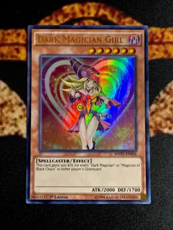 🔥 YUGIOH • DARK MAGICIAN GIRL • ULTRA RARE • MVP1-EN056 • 1st EDITION • VLP 🔥 - Image 1