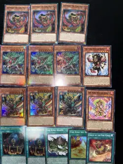 Yugioh Fire King Deck Core Ponix Kirin Sacred Fire King Garunix Arvata Barong + - Image 1